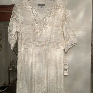 NY Collection White Sundress